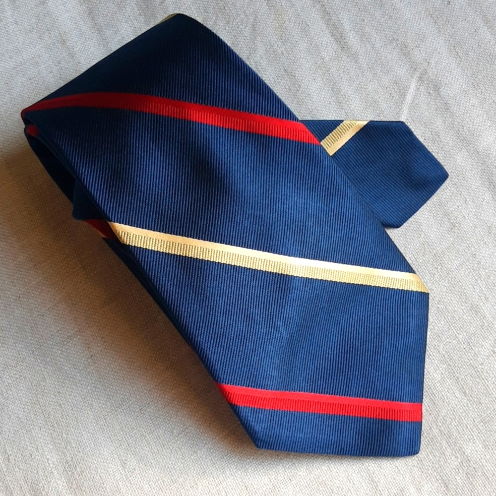 Blue Red and Beige sulka Tie